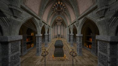 bir mezar joss ev 3d cg render