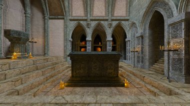 bir mezar joss ev 3d cg render