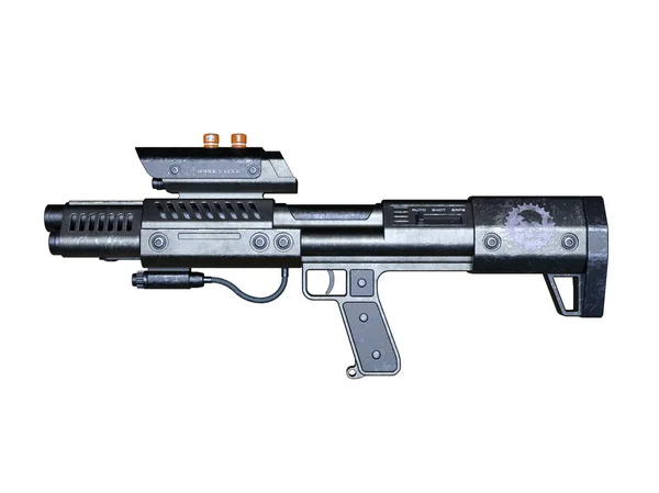Rendering 3D CG di una pistola laser — Foto Stock