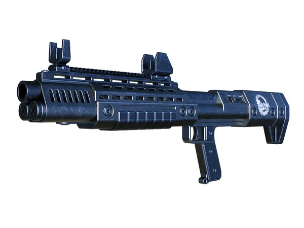 Rendering 3D CG di un fucile d'assalto — Foto Stock