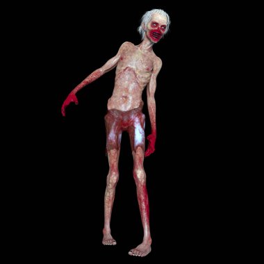 3d cg işleme bir zombi