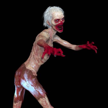 3d cg işleme bir zombi