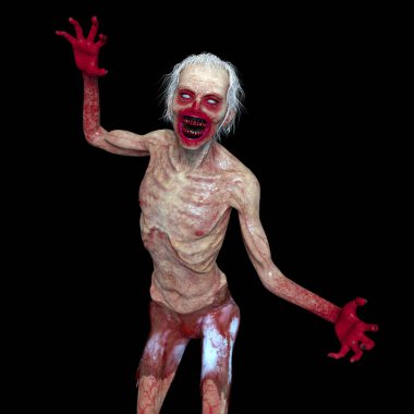 3d cg işleme bir zombi