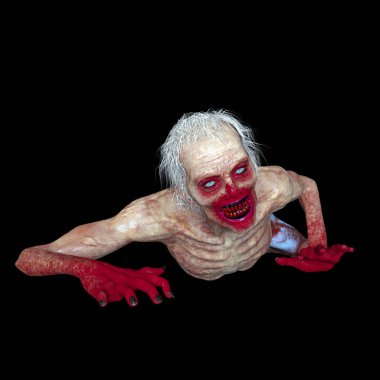 3d cg işleme bir zombi