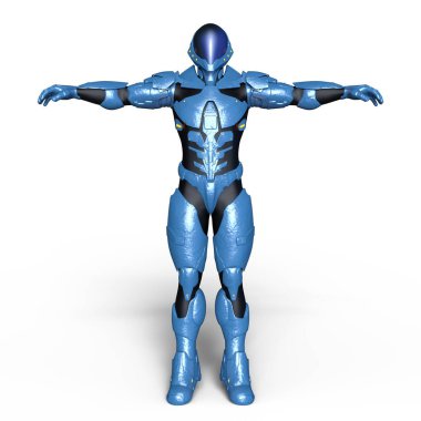 bir cyborg 3d cg render