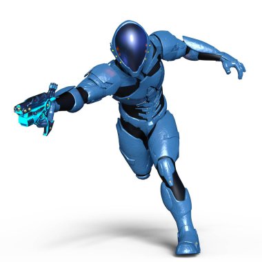 bir cyborg 3d cg render