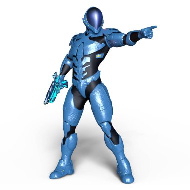 bir cyborg 3d cg render