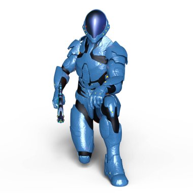 bir cyborg 3d cg render