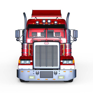 3d cg render bir römork