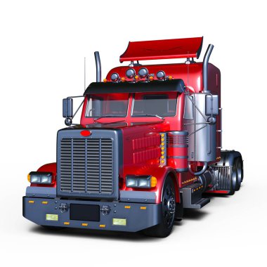 3d cg render bir römork