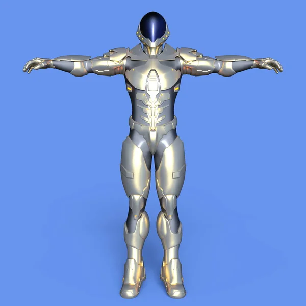 3D CG rendering of a cyborg — Stock Photo, Image