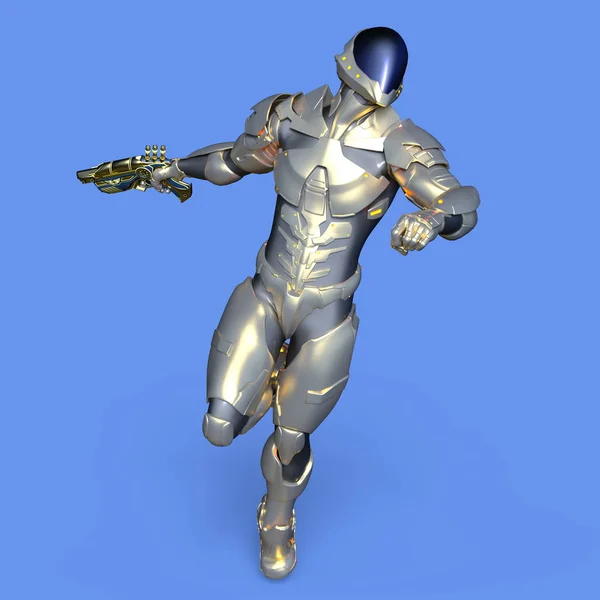 3D CG rendering of a cyborg — Stock Photo, Image