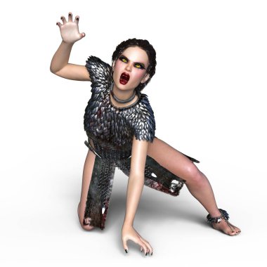 dişi bir vampir 3d cg render