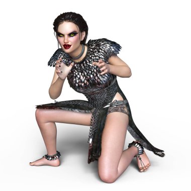 dişi bir vampir 3d cg render