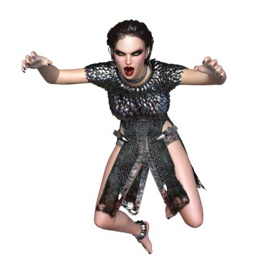 dişi bir vampir 3d cg render