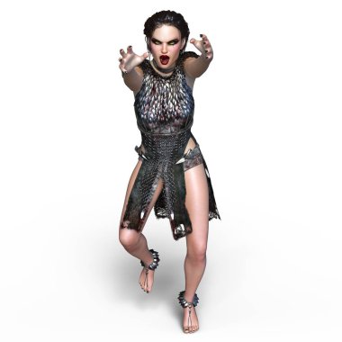 dişi bir vampir 3d cg render