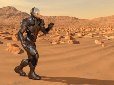 bir cyborg 3d cg render