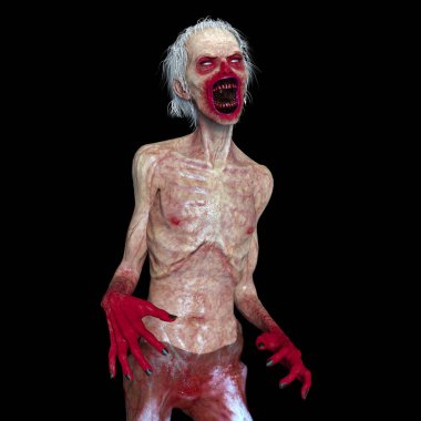 3d cg işleme bir zombi