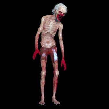 3d cg işleme bir zombi