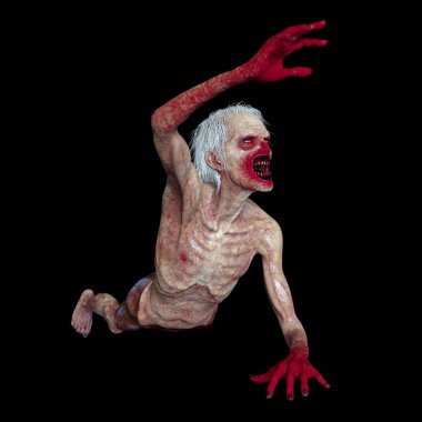 3d cg işleme bir zombi