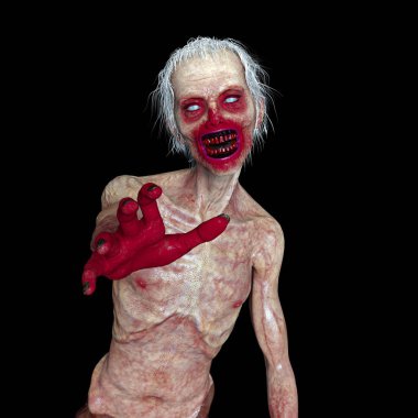 3d cg işleme bir zombi