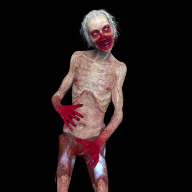 3d cg işleme bir zombi