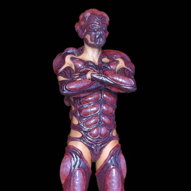 mutant bir adamın 3d cg işleme