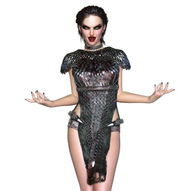 dişi bir vampir 3d cg render