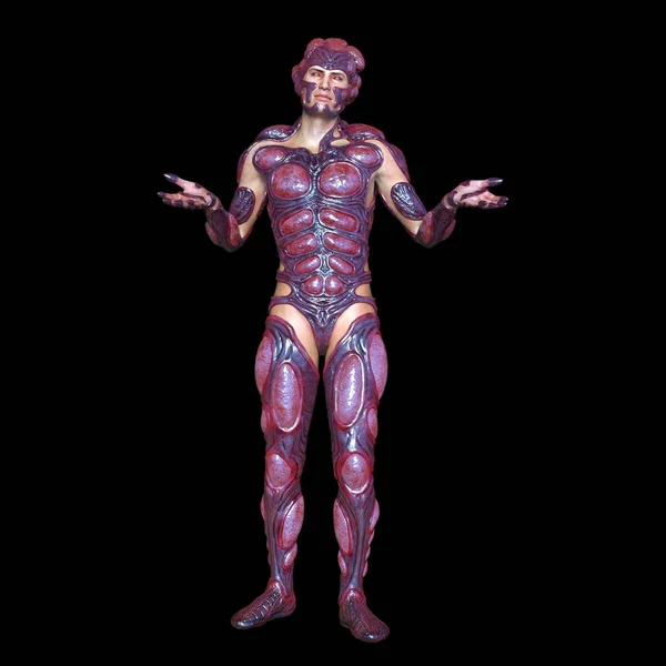 3D CG renderização de um homem mutante — Fotografia de Stock
