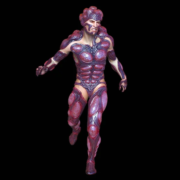 3D vykreslování cg mutantů člověka — Stock fotografie