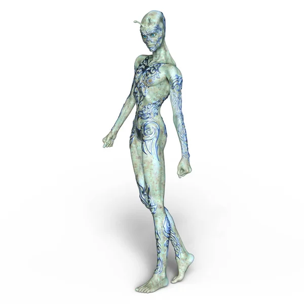 3D CG rendering of an alien — Stock Photo, Image