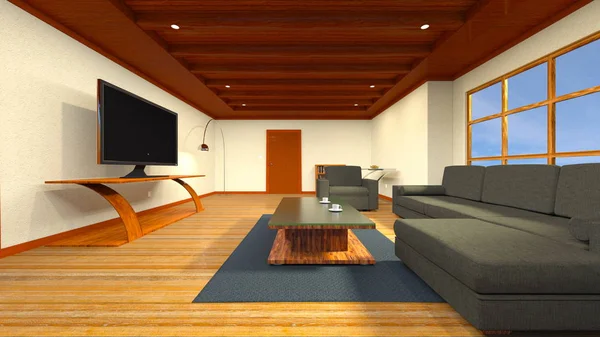 3D CG rendering of a living room — Stock Photo, Image