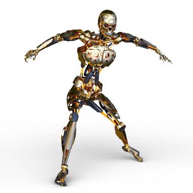 3d cg işleme bir robot