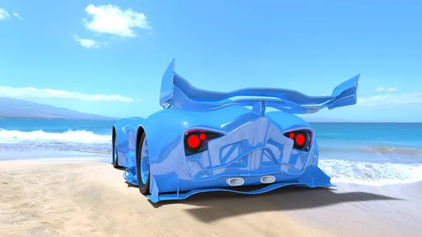 3d cg rendu d'une voiture de sport — Photo