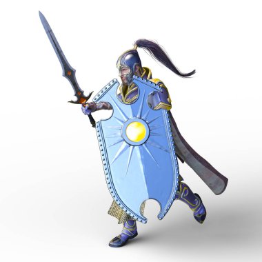 bir şövalyenin 3d cg işleme