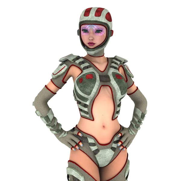 3D CG rendering of a super woman — Stock Photo, Image