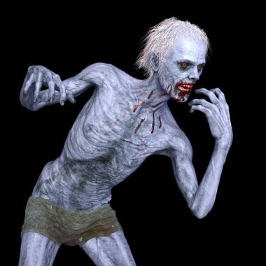 3d cg işleme bir zombi