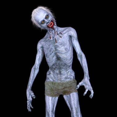 3d cg işleme bir zombi