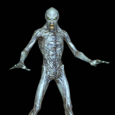 bir canavar 3d cg işleme