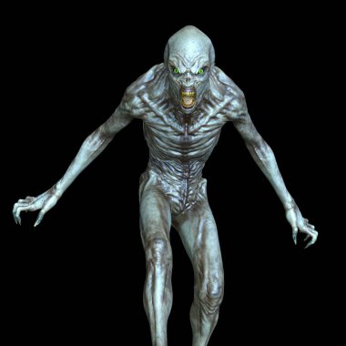 bir canavar 3d cg işleme