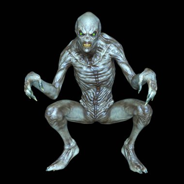 bir canavar 3d cg işleme