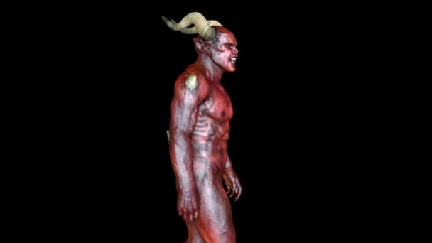 3D rendu 3D d'un monstre marchant 