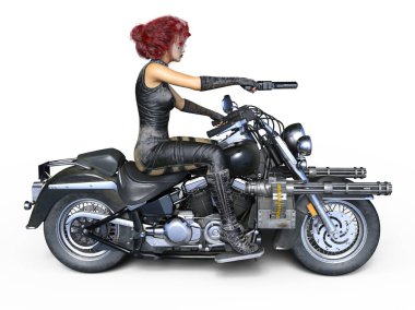 bir kadın savaşçı 3d cg render