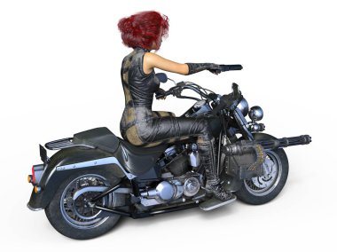 bir kadın savaşçı 3d cg render