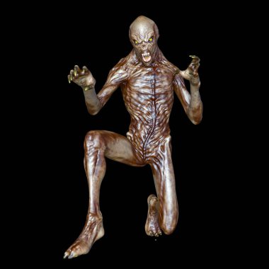 bir canavar 3d cg işleme