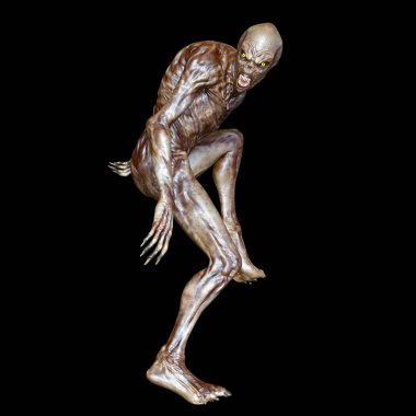 bir canavar 3d cg işleme