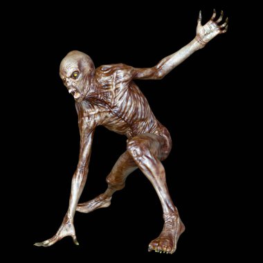 bir canavar 3d cg işleme