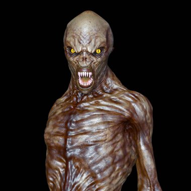 bir canavar 3d cg işleme