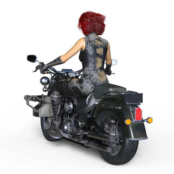 3D CG візуалізація жіночого воїна — стокове фото