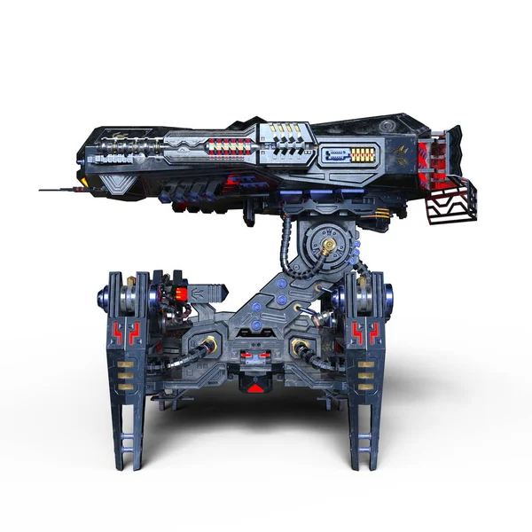 bir savaş robotu 3d cg render